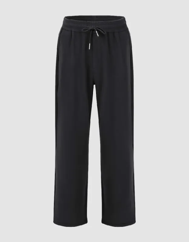 Elastic Waist Knitted Straight Pants sold by Urban Revivo