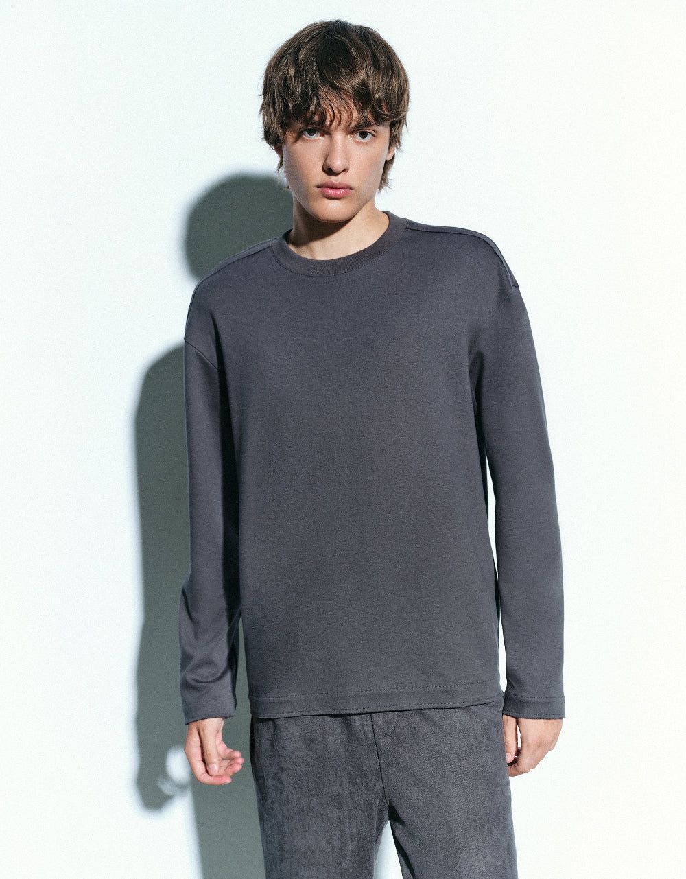 Crew Neck Loose Sweatshirt sold by Urban Revivo