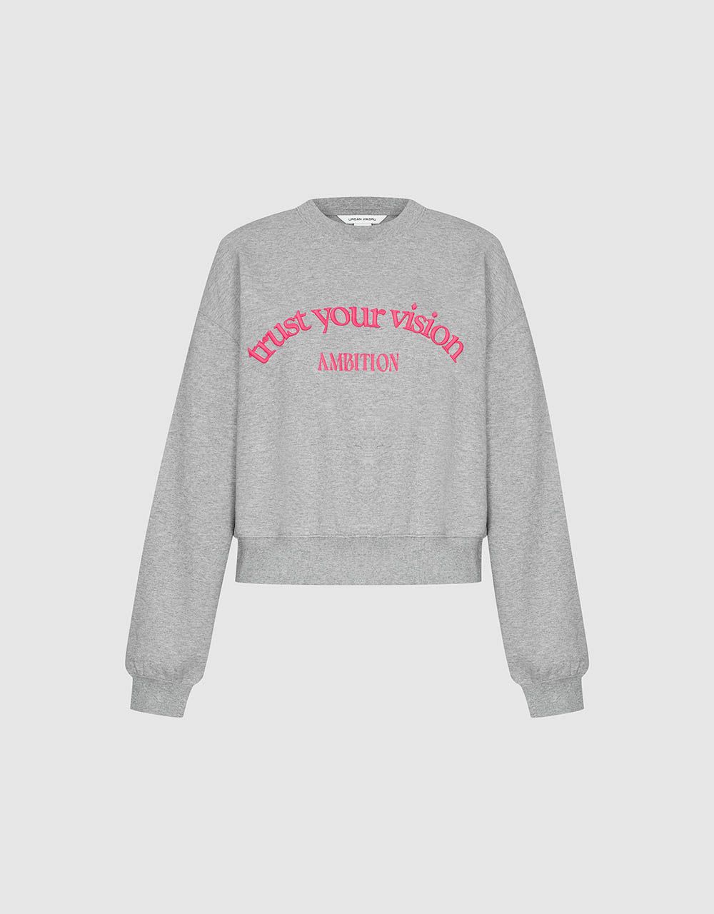 Slogan Printed Crew Neck A-Line Sweatshirt sold by Urban Revivo product image thumbnail 2