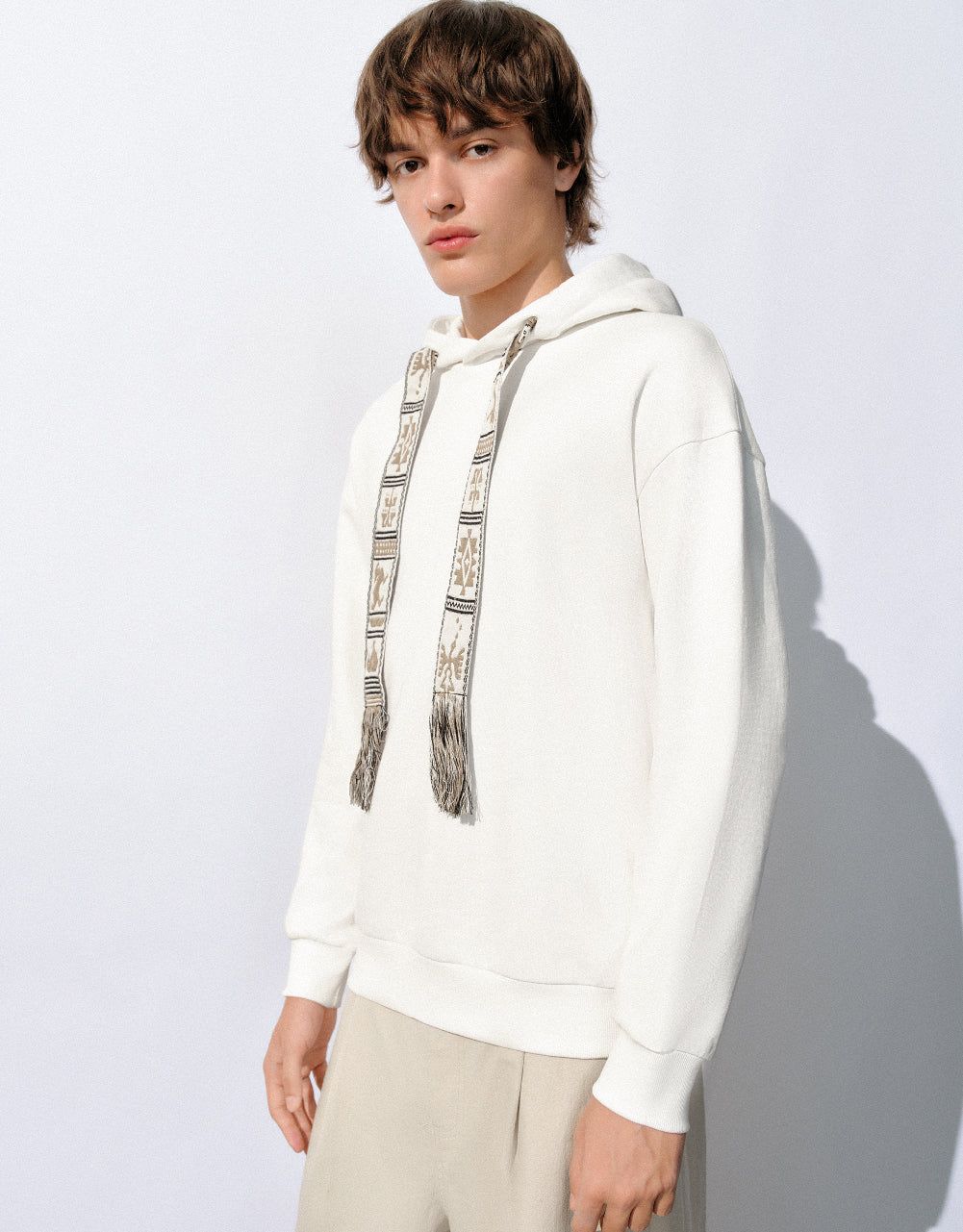 Drop Shoulder Sleeve Hoodie sold by Urban Revivo product image thumbnail 2