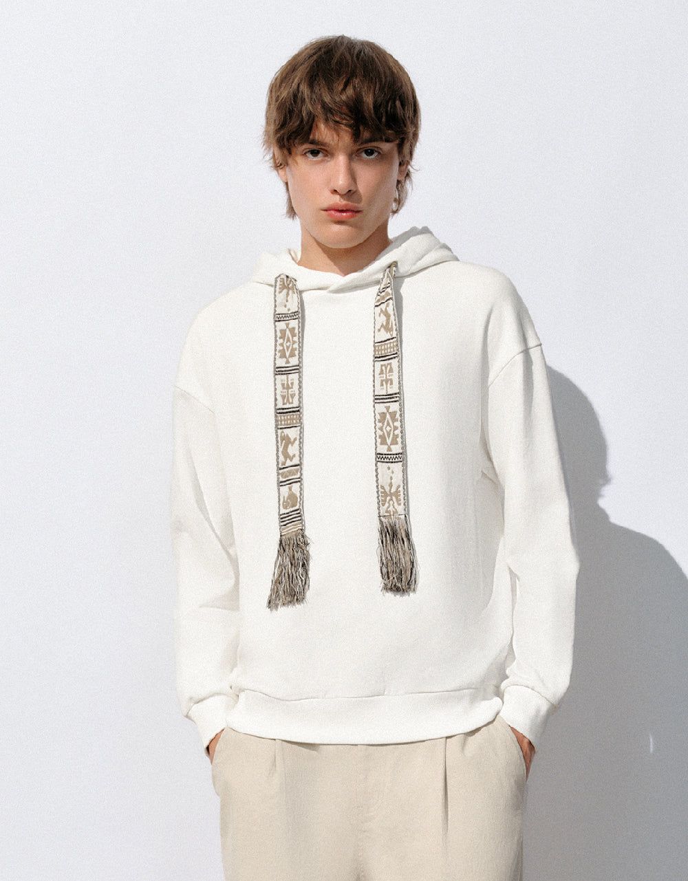 Drop Shoulder Sleeve Hoodie sold by Urban Revivo