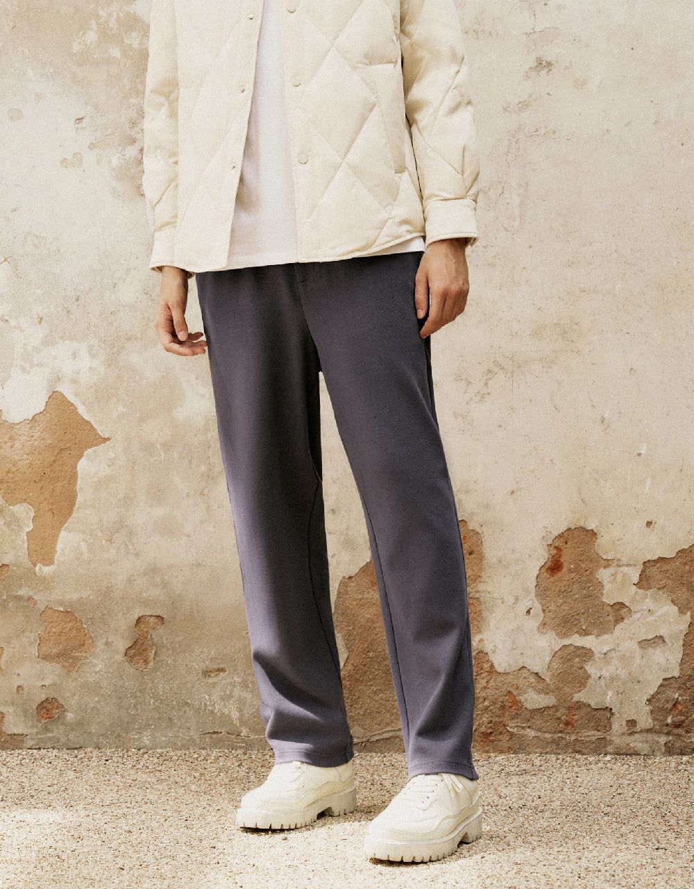 Drawstring Waist Straight Pants sold by Urban Revivo product image thumbnail 2