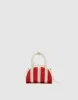 Striped Stand Handle Shoulder Bag sold by Urban Revivo