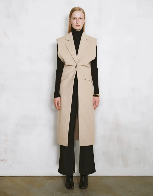 Notch Lapel Tailored Waistcoat sold by Urban Revivo