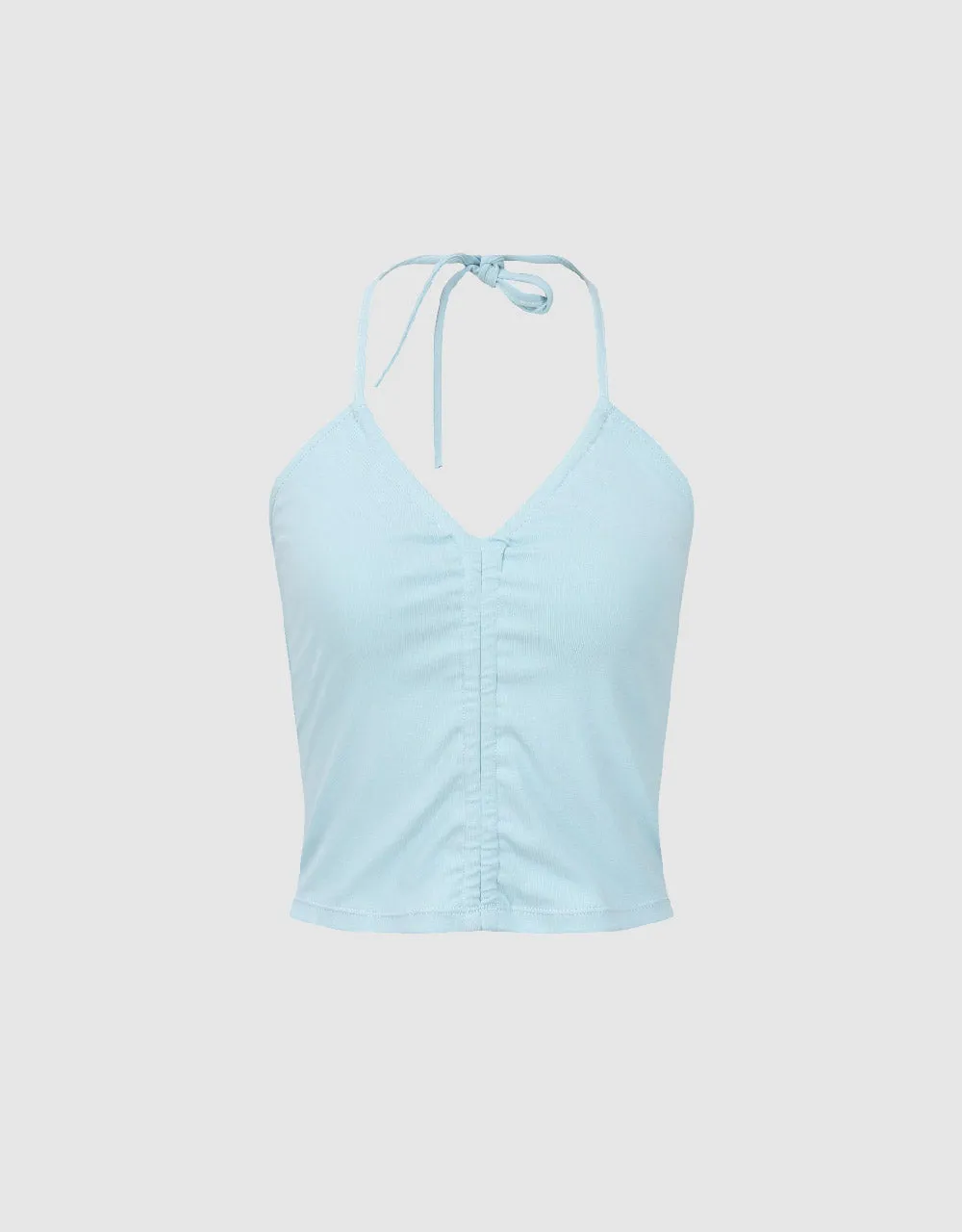 Halter Neck Cropped Tank Top sold by Urban Revivo product image thumbnail 2