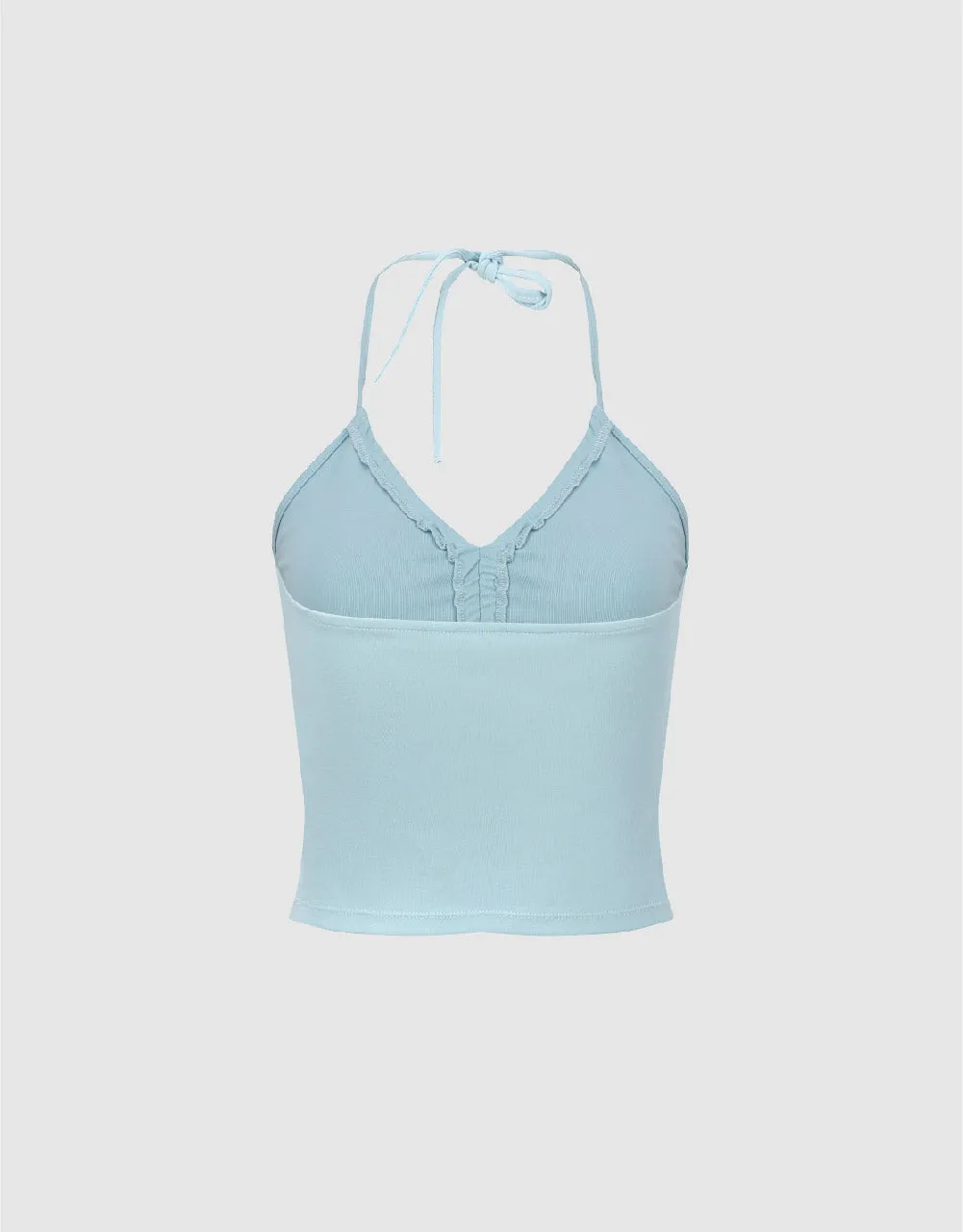 Halter Neck Cropped Tank Top sold by Urban Revivo product image thumbnail 5