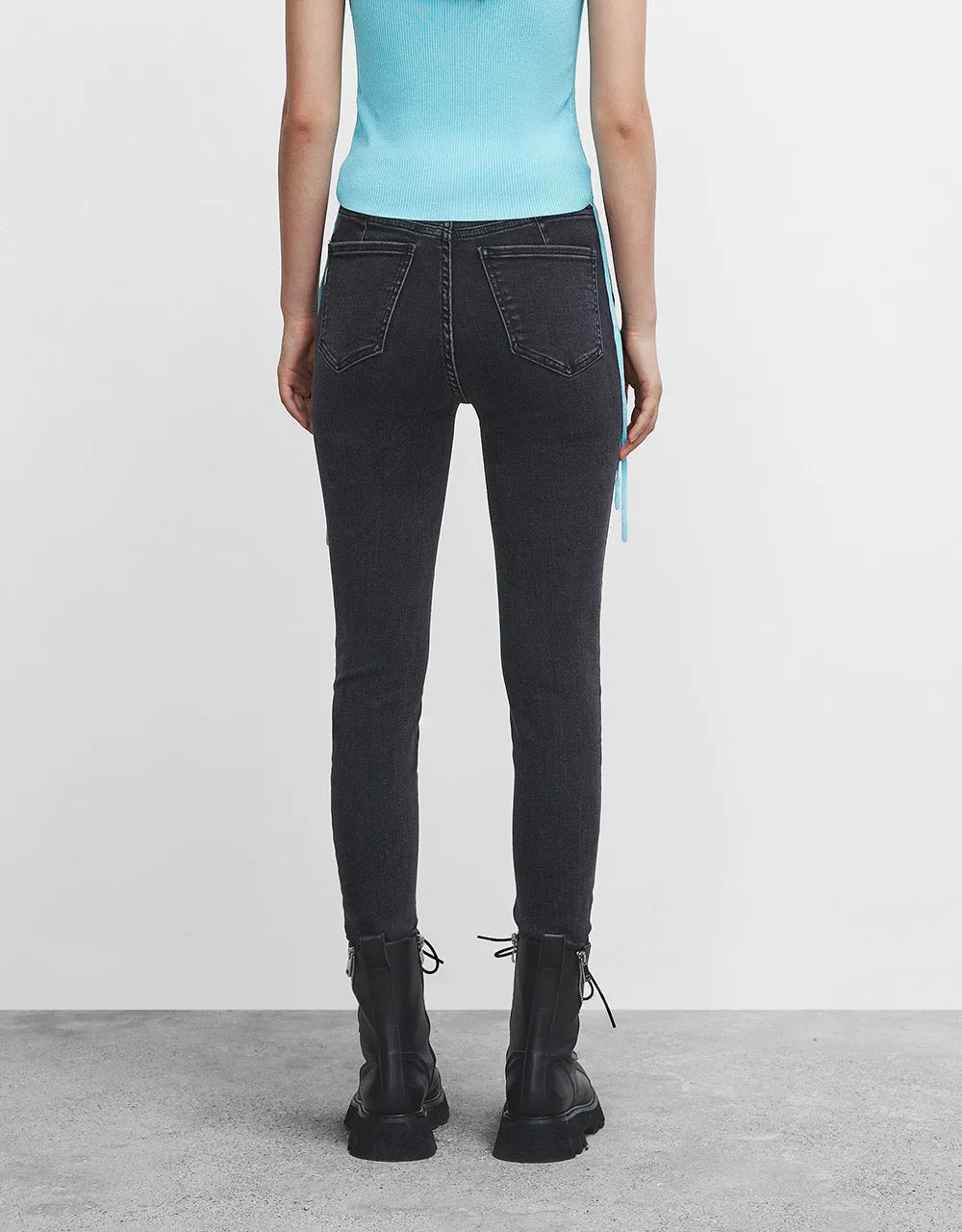 Mid Waist Skinny Jeans sold by Urban Revivo product image thumbnail 4