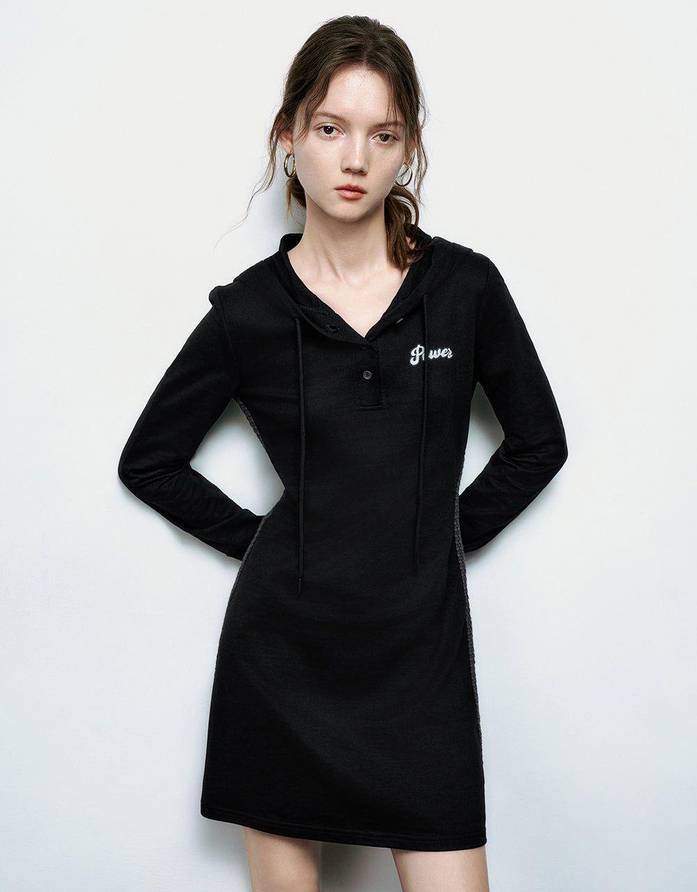 Hooded Straight Dress sold by Urban Revivo