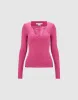 Lace Up Front Sweater sold by Urban Revivo