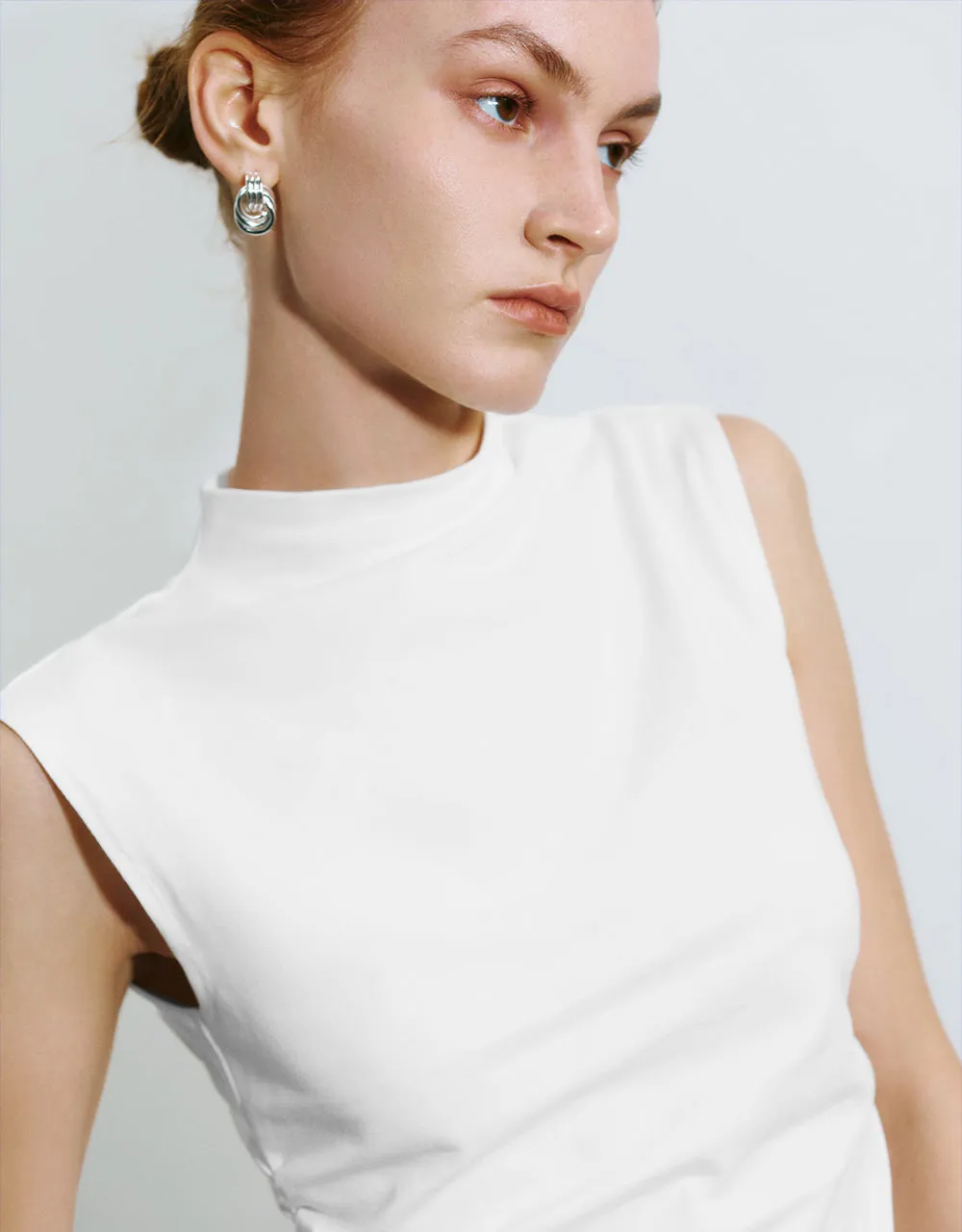 Ruched Skinny Tank Top sold by Urban Revivo product image thumbnail 4