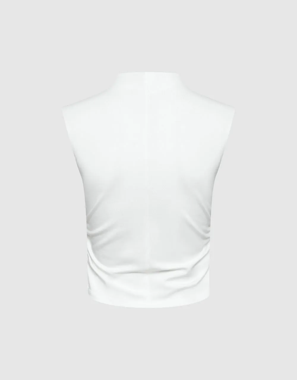 Ruched Skinny Tank Top sold by Urban Revivo product image thumbnail 5