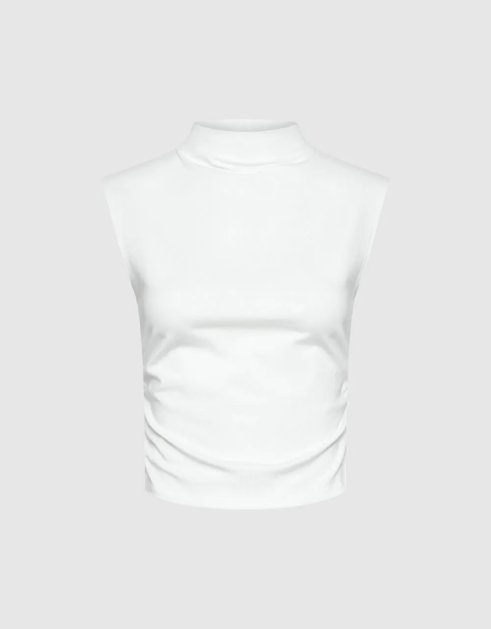 Ruched Skinny Tank Top sold by Urban Revivo product image thumbnail 2