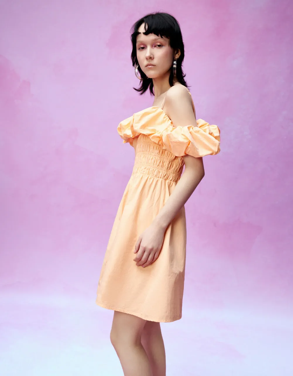Shirred Ruffle Skater Dress sold by Urban Revivo product image thumbnail 3