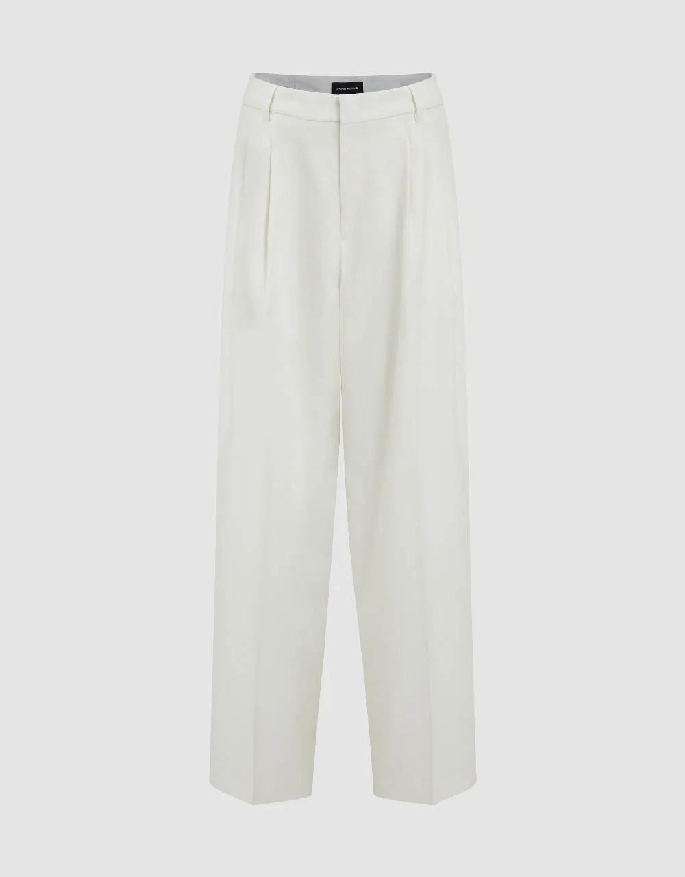 Tailored Wide-Leg Pleated Pants sold by Urban Revivo