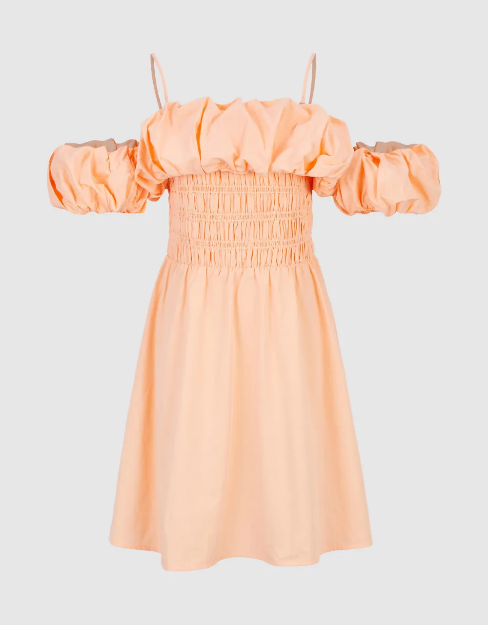 Shirred Ruffle Skater Dress sold by Urban Revivo product image thumbnail 2