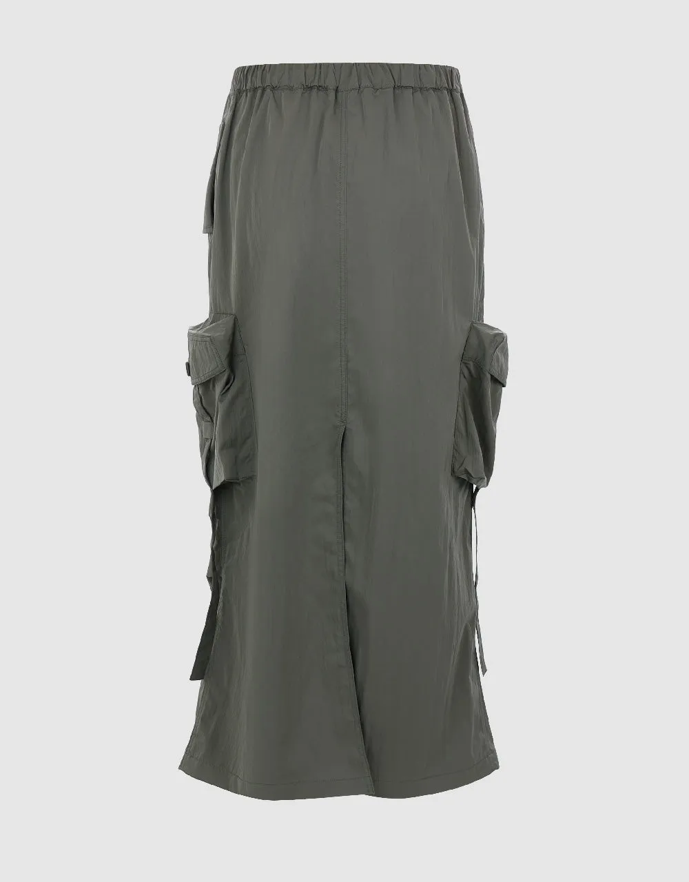 Drawstring Waist Midi Straight Skirt sold by Urban Revivo product image thumbnail 3