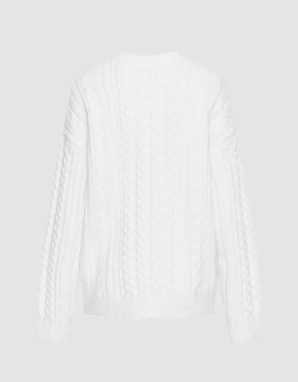 Heart Cable Knit Sweater sold by Urban Revivo product image thumbnail 4