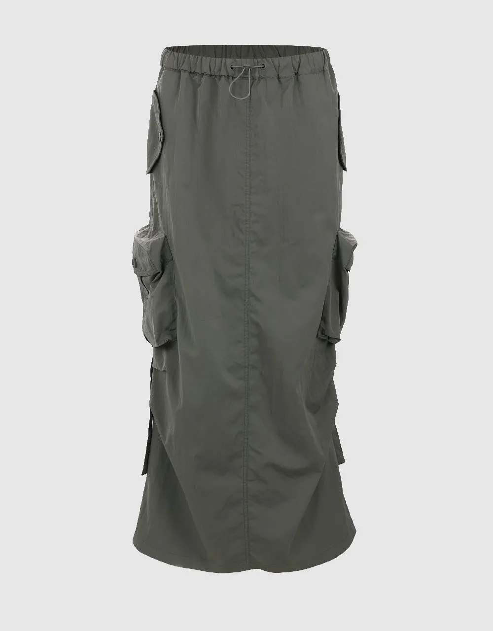 Drawstring Waist Midi Straight Skirt sold by Urban Revivo product image thumbnail 2