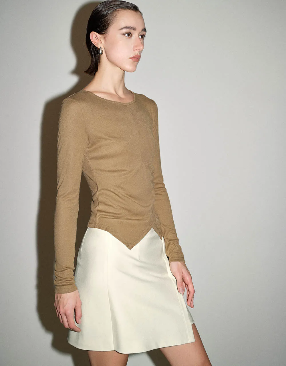 Crew Neck Skinny T-Shirt sold by Urban Revivo product image thumbnail 3