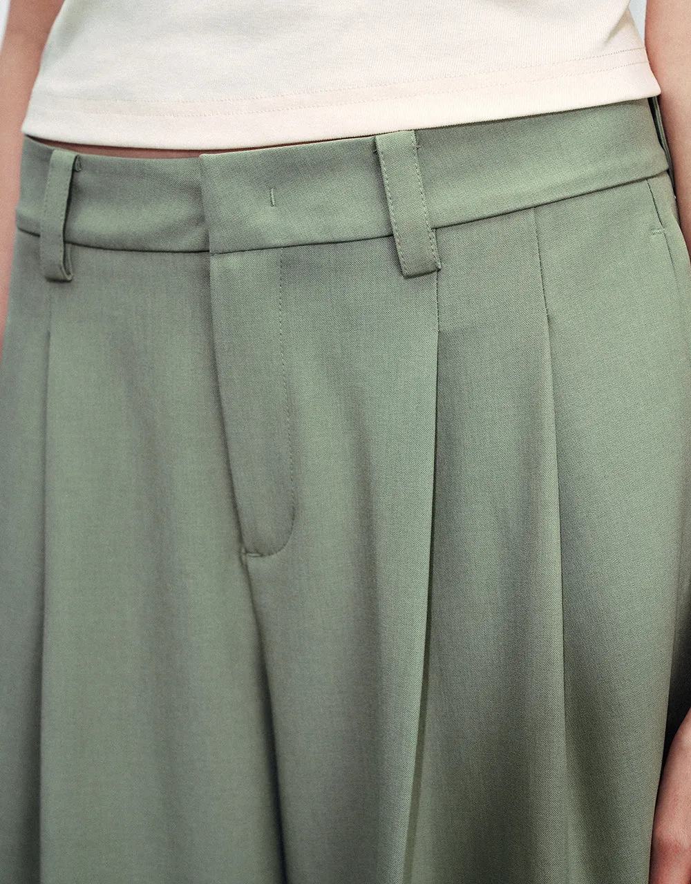 Tailored Long Wide-Leg Pants sold by Urban Revivo product image thumbnail 5
