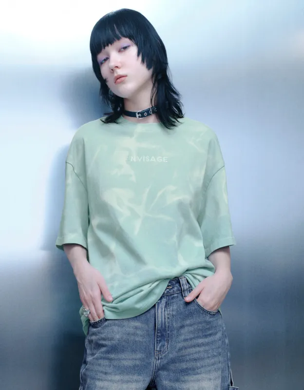 Drop Shoulder Sleeve Crew Neck Loose T-Shirt sold by Urban Revivo