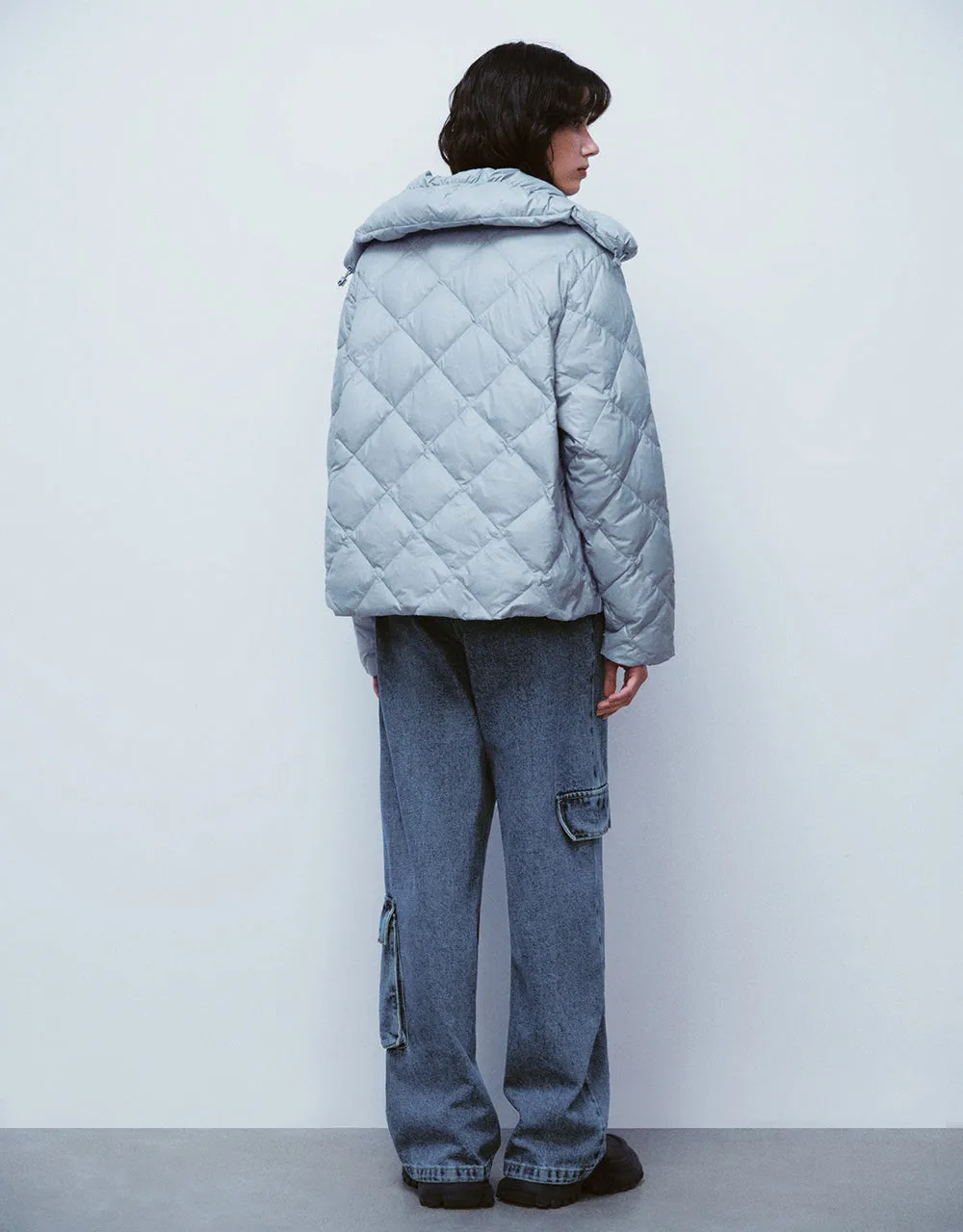 Quilted Straight Down Jacket sold by Urban Revivo product image thumbnail 3