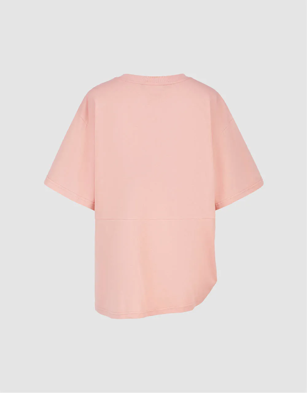 Asymmetric Crew Neck T-Shirt sold by Urban Revivo product image thumbnail 5