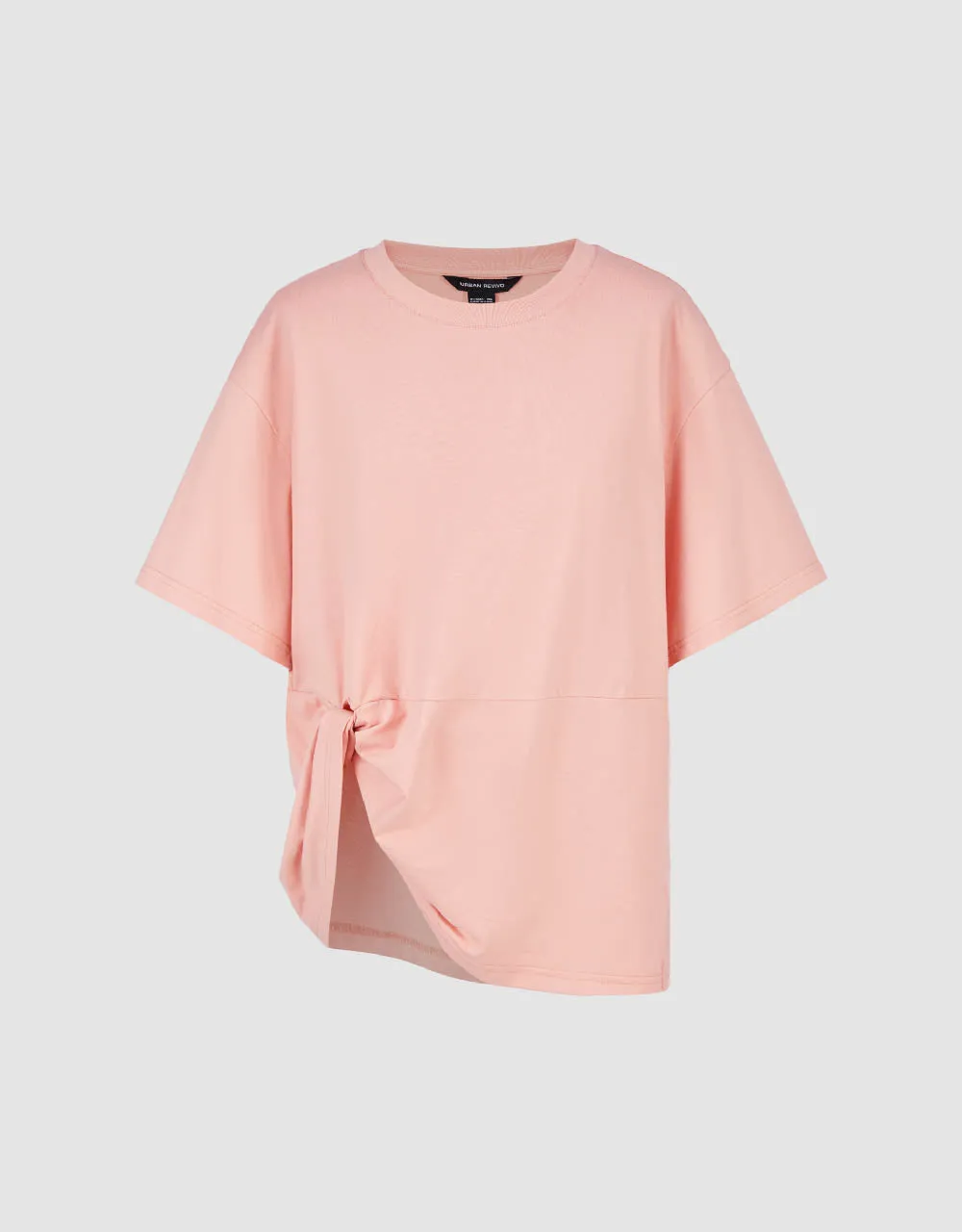 Asymmetric Crew Neck T-Shirt sold by Urban Revivo product image thumbnail 2