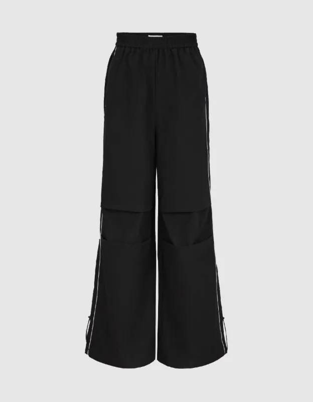 Elastic Waist Wide-Leg Pants sold by Urban Revivo