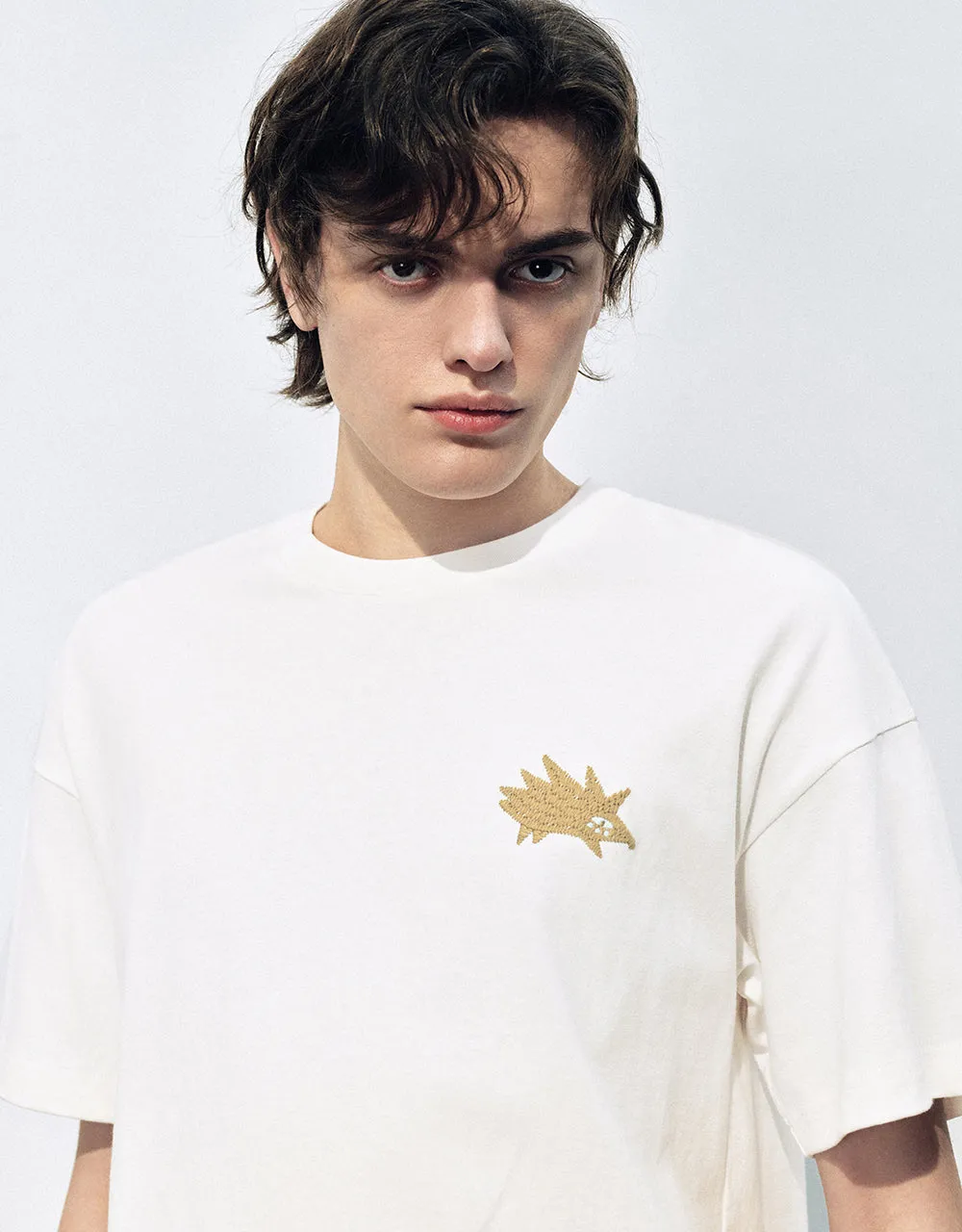 Printed Crew Neck Straight T-Shirt sold by Urban Revivo product image thumbnail 4