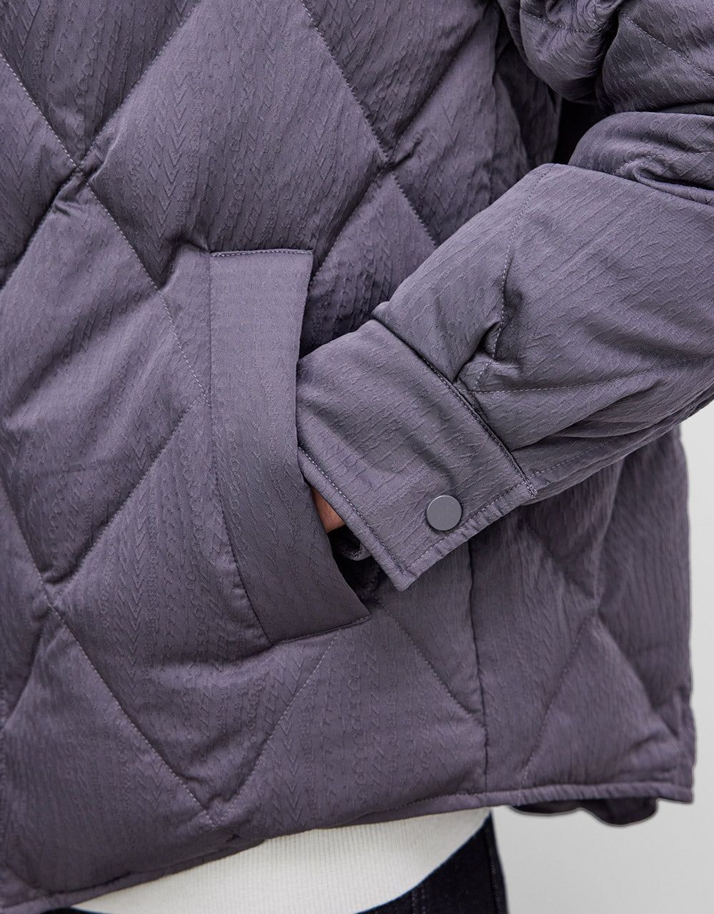 Textured Down Jacket sold by Urban Revivo product image thumbnail 2