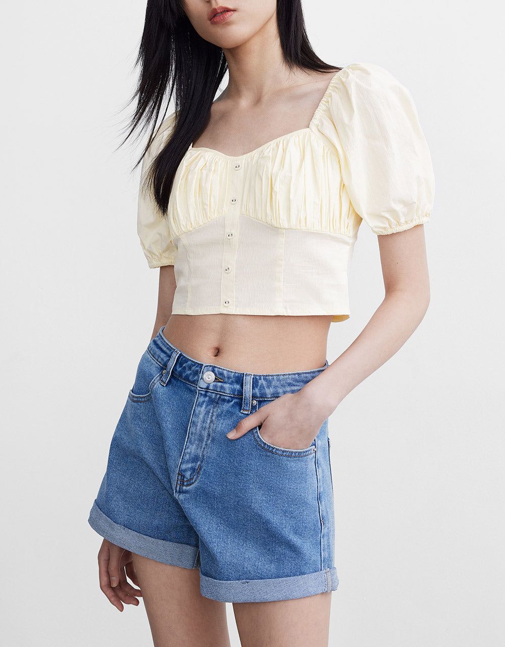 Buttoned Décor Blouse sold by Urban Revivo product image thumbnail 5