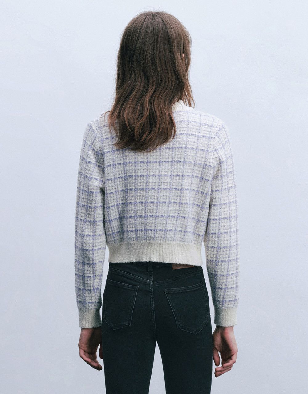 Tweed Plaid Cardigan sold by Urban Revivo product image thumbnail 5