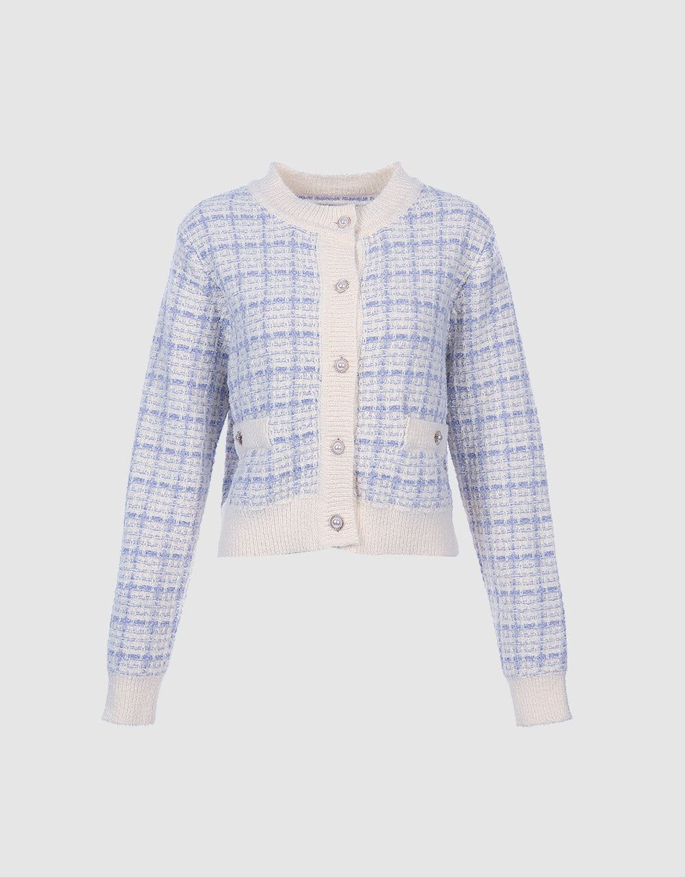 Tweed Plaid Cardigan sold by Urban Revivo