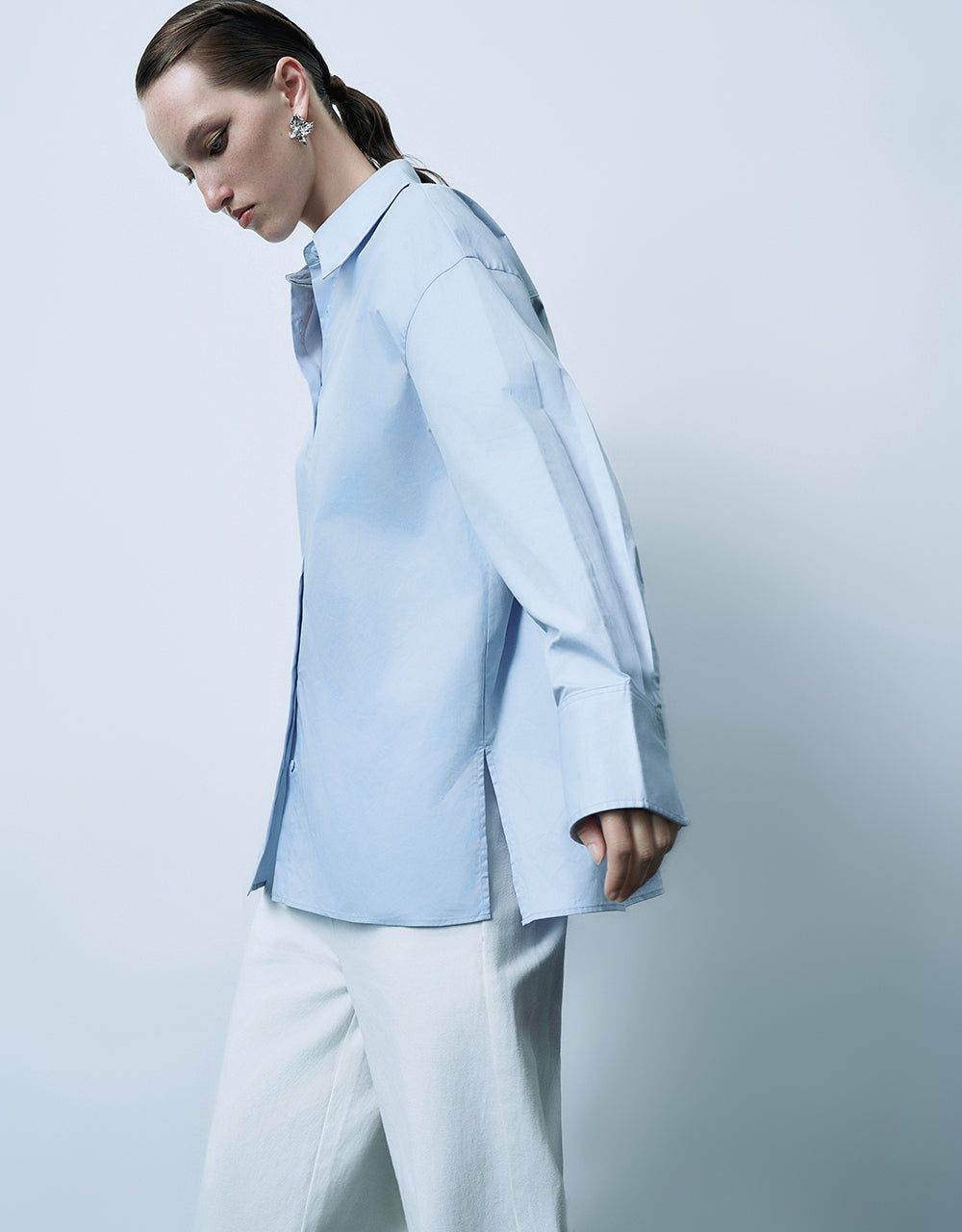 Button Up Straight Shirt sold by Urban Revivo product image thumbnail 3