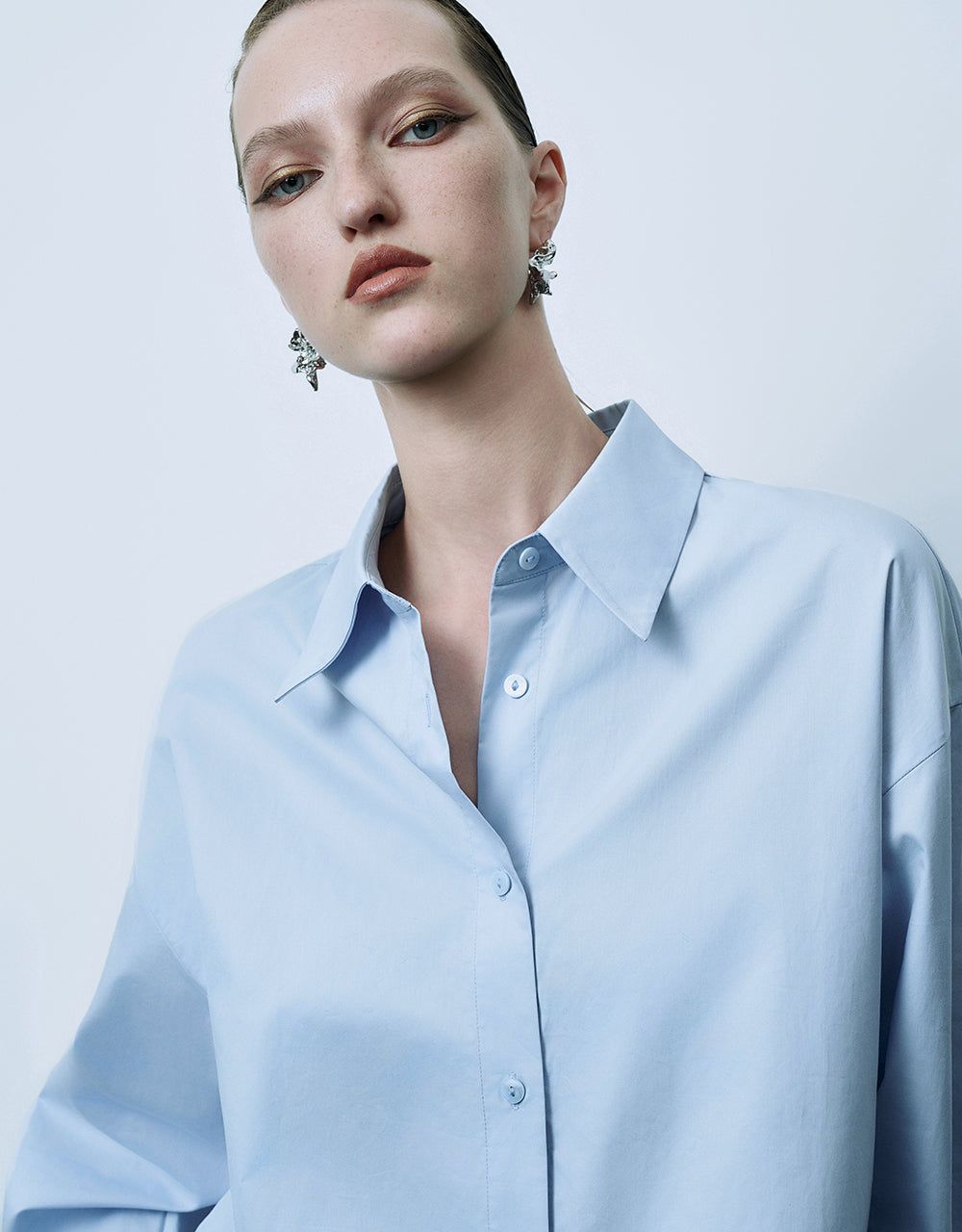 Button Up Straight Shirt sold by Urban Revivo product image thumbnail 5
