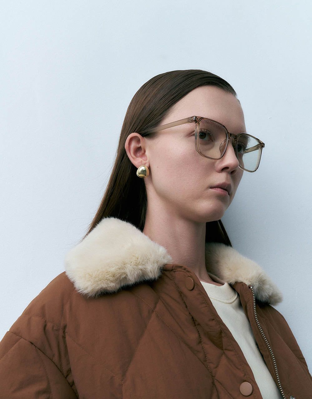 Straight Down Jacket With Furry Collar sold by Urban Revivo product image thumbnail 5