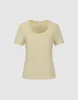 Crew Neck Straight T-Shirt sold by Urban Revivo