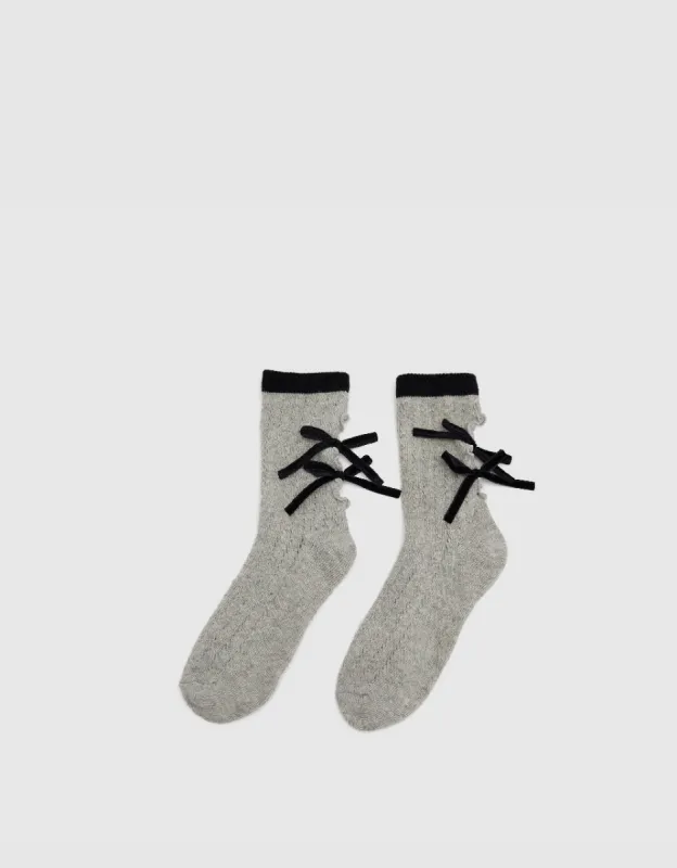 Two Toned Mid-Length Socks sold by Urban Revivo