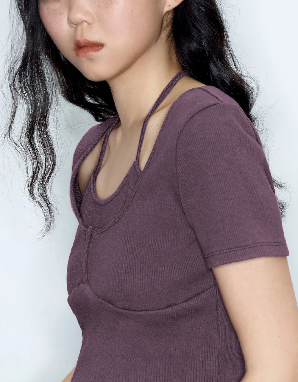 2 In 1 U Neck Skinny T-Shirt sold by Urban Revivo product image thumbnail 5