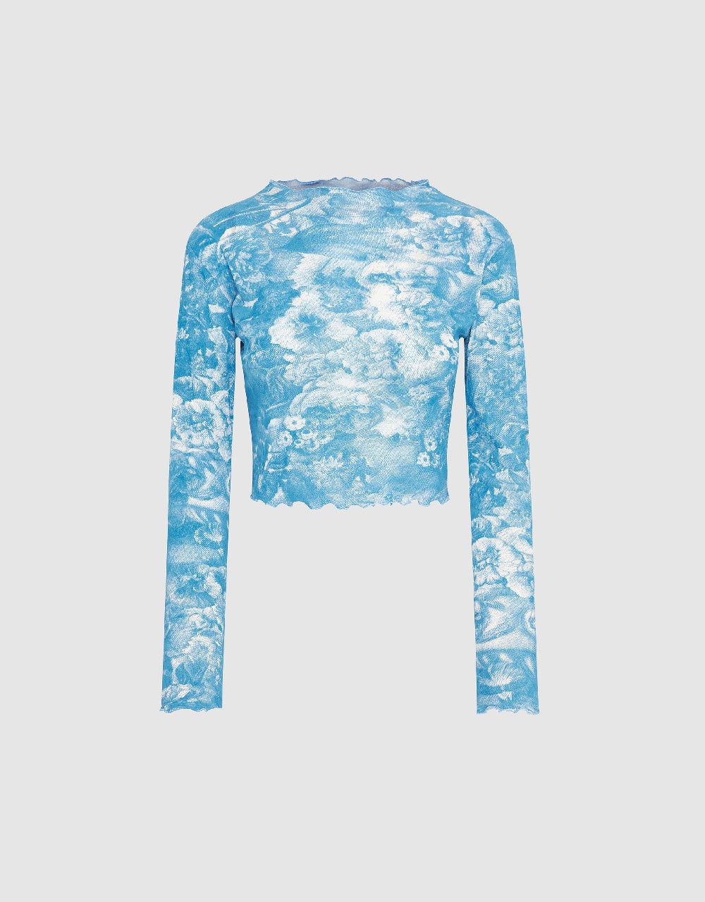 Lettuce Trim Printed Skinny T-Shirt sold by Urban Revivo product image thumbnail 2