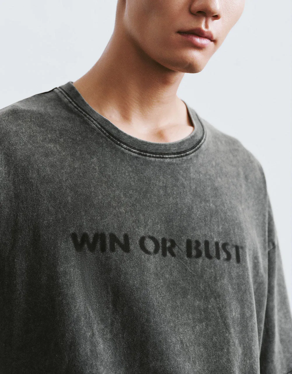 Letter Printed Crew Neck Knitted T-Shirt sold by Urban Revivo product image thumbnail 4