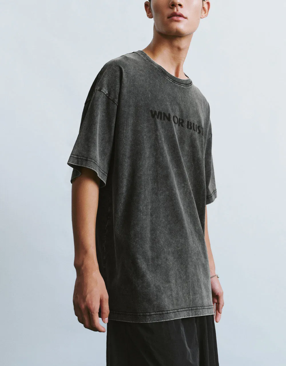 Letter Printed Crew Neck Knitted T-Shirt sold by Urban Revivo product image thumbnail 3