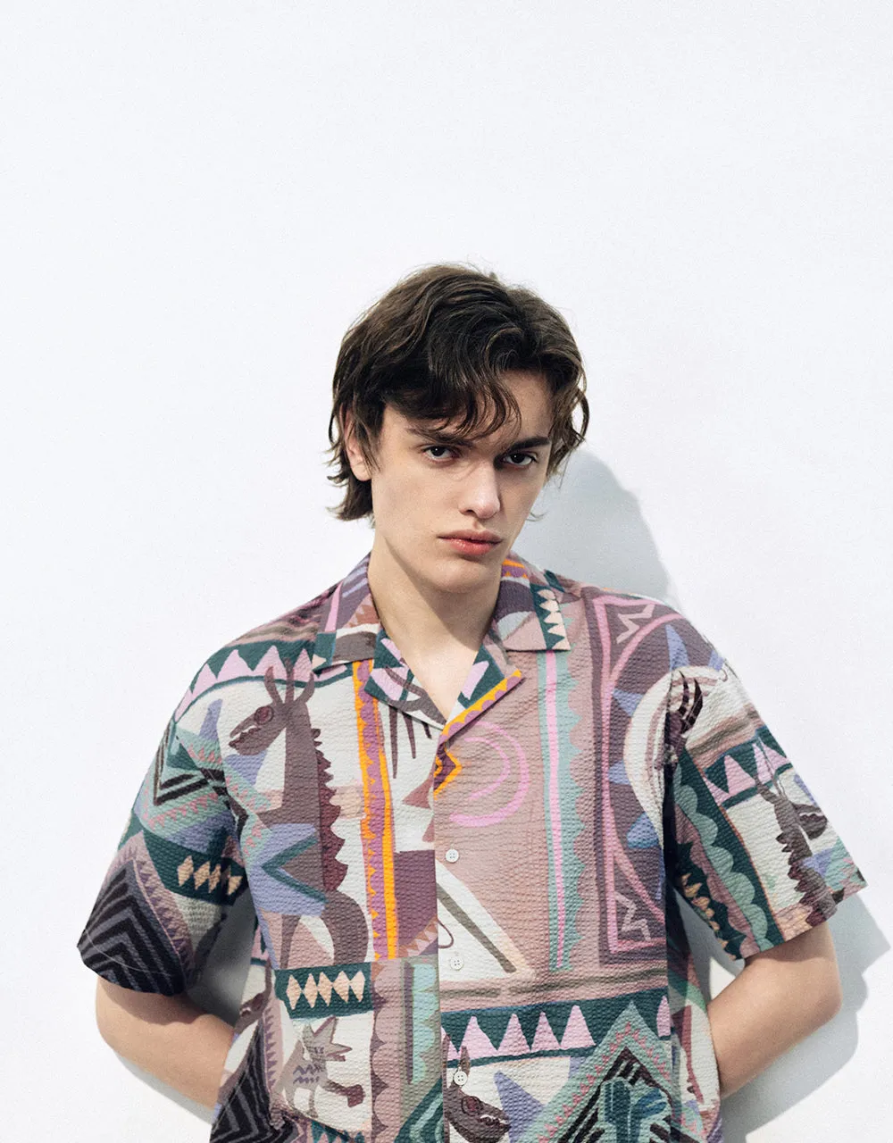 Printed Loose Shirt sold by Urban Revivo product image thumbnail 4