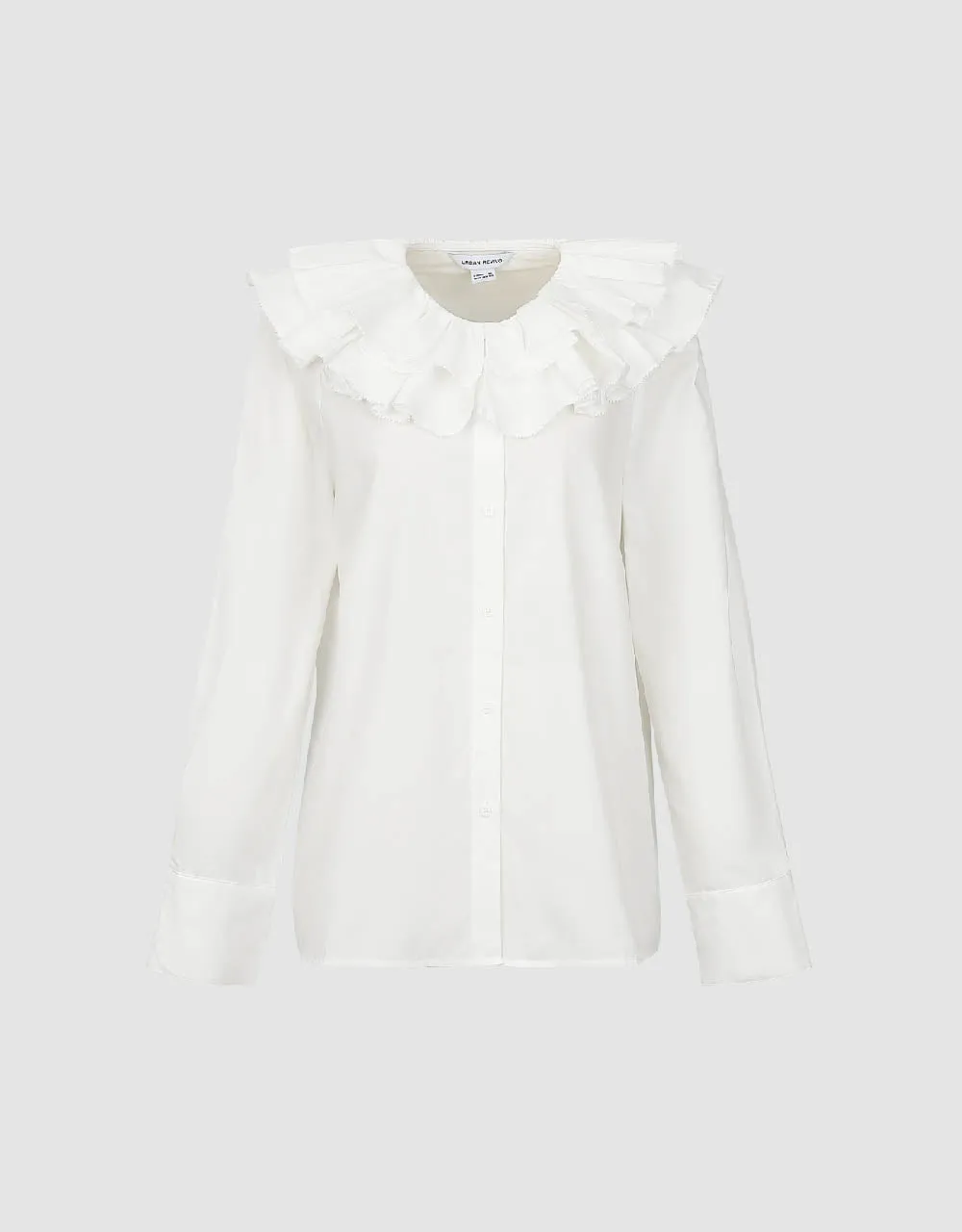Ruffle Lapel Shirt sold by Urban Revivo product image thumbnail 2
