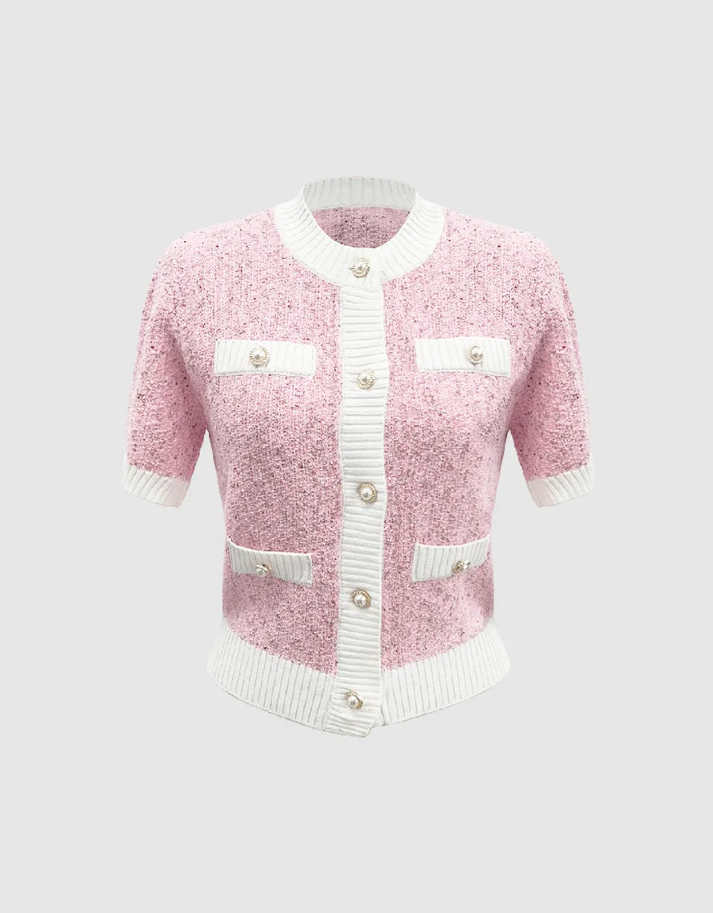 Crew Neck Knitted Cardigan sold by Urban Revivo product image thumbnail 2