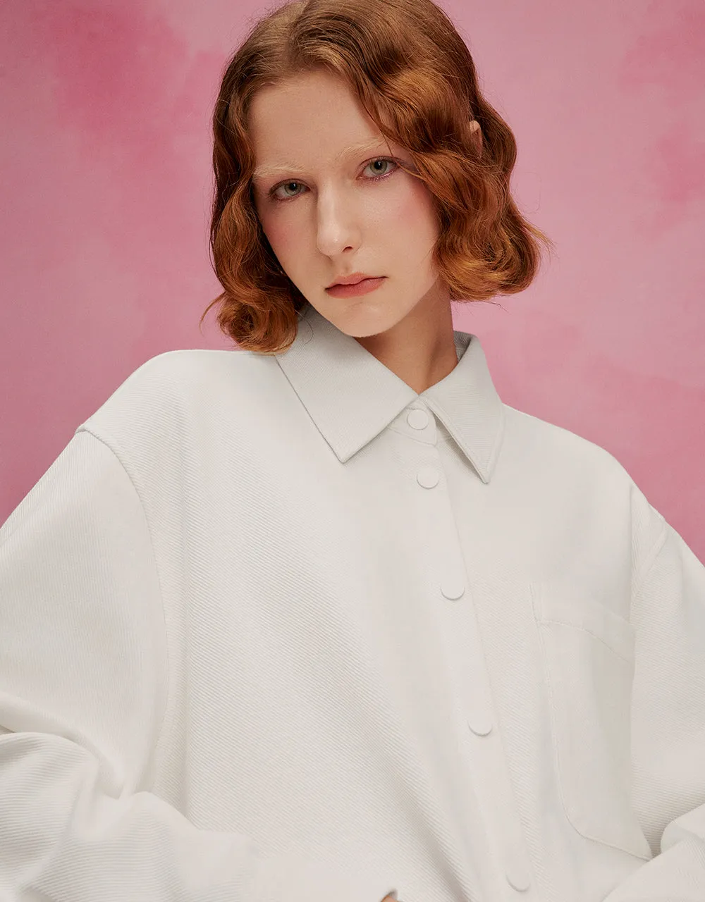 Press Buttoned Oversized Shirt sold by Urban Revivo product image thumbnail 5