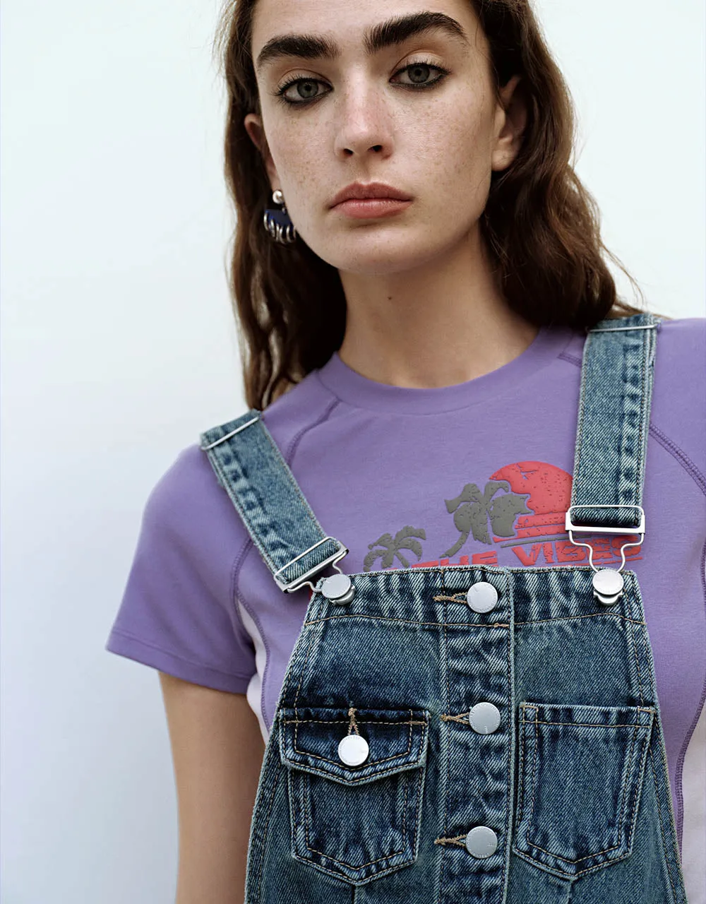 Raw Hem Denim Overall sold by Urban Revivo product image thumbnail 4