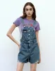 Raw Hem Denim Overall sold by Urban Revivo
