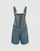 Raw Hem Denim Overall sold by Urban Revivo